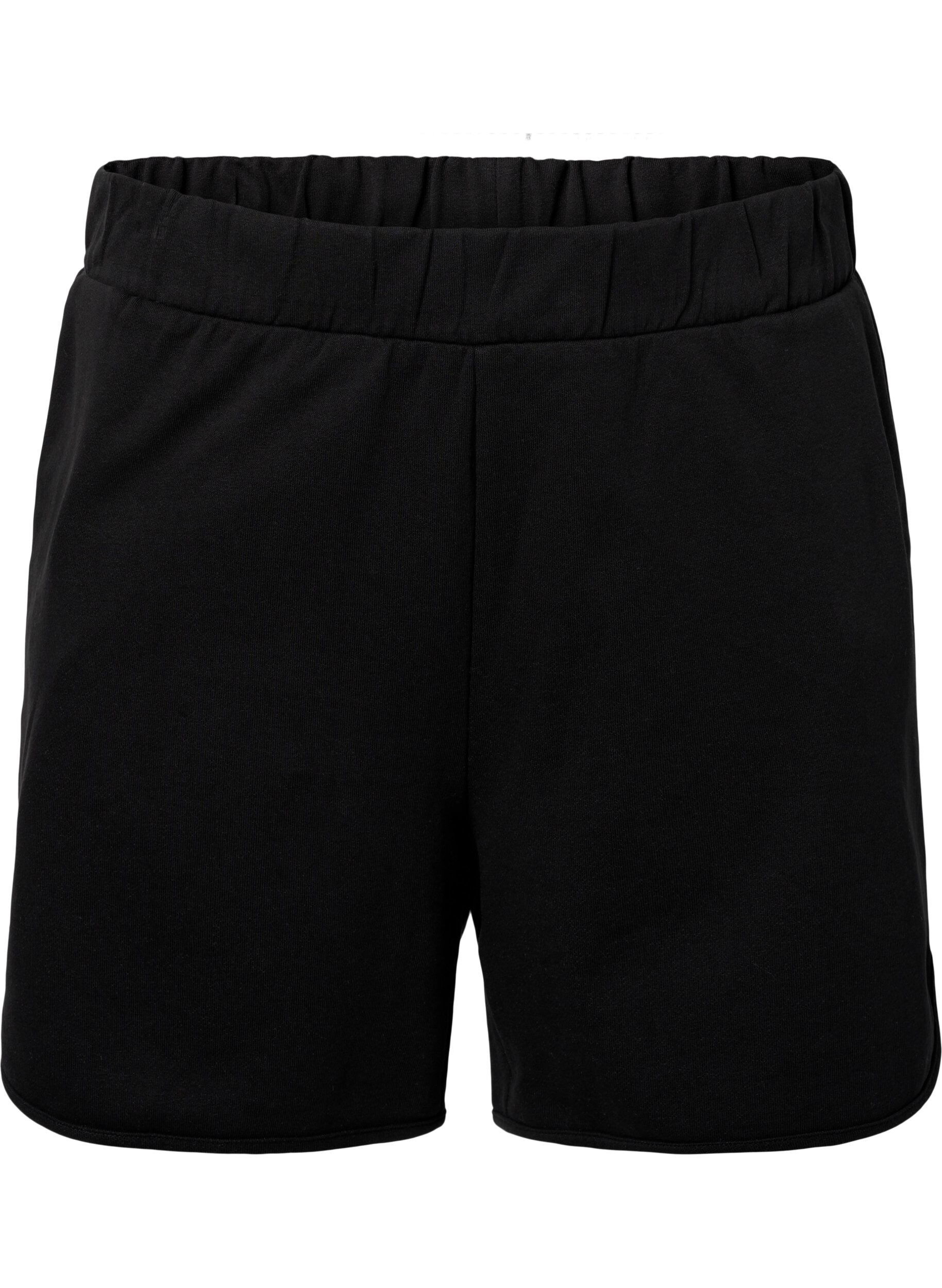 Zizzi Einfarbige Shorts mit Taschen, Black, Packshot image number 0