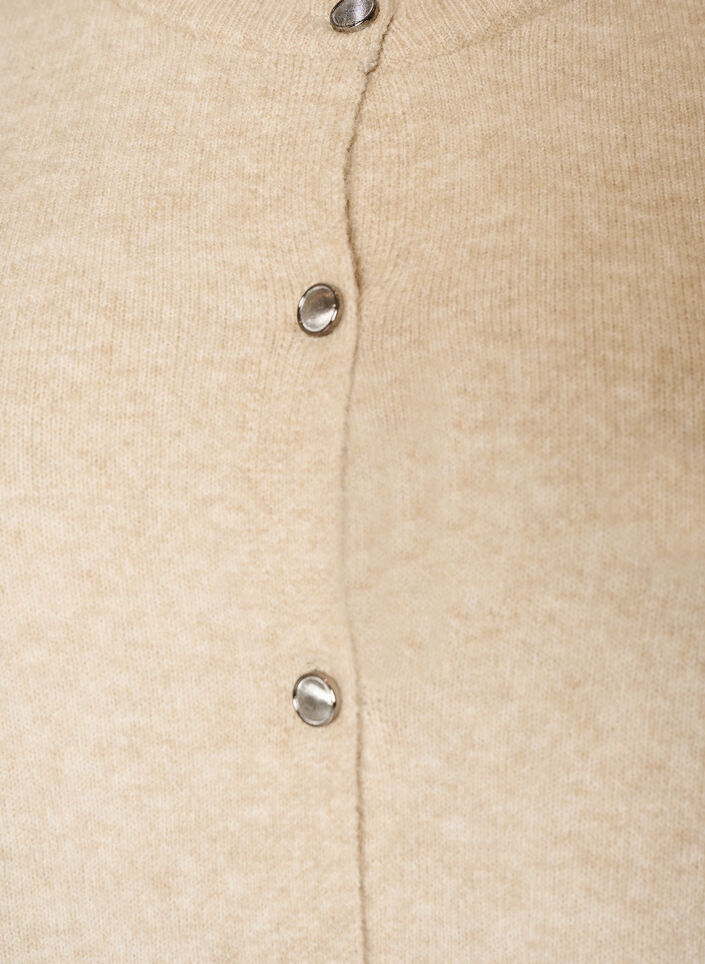 Strickjacke mit kurzen &Auml;rmeln, Beige, Packshot image number 2