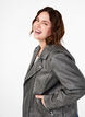  Lederjacke aus Kunstleder im Used-Look, Dark Grey Wash, Model image number 2