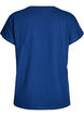 T-shirt de sport ample avec col en v, Bleu, Packshot image number 1