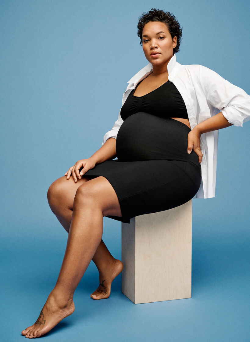 Enganliegender Schwangerschaftsrock, Black, Image image number 0