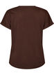 T-Shirt aus Baumwolle mit Blumenprint, Braun, Packshot image number 1