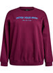 Sweatshirt mit Textaufdruck, Dunkles Bordeaux, Packshot image number 0