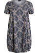 Robe en coton &agrave; manches courtes avec imprim&eacute;, Bleu, Packshot image number 0