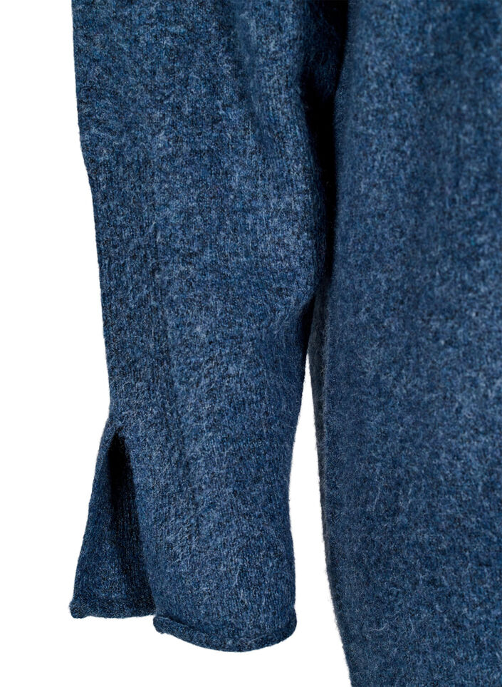 Robe en tricot avec des fentes, Bering Sea Mel., Packshot image number 3