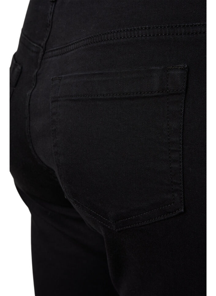 Ellen Bootcut-Jeans mit hoher Taille, Schwarz, Packshot image number 3