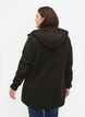 Kurze Softshell-Jacke mit Taschen, Black, Model image number 1