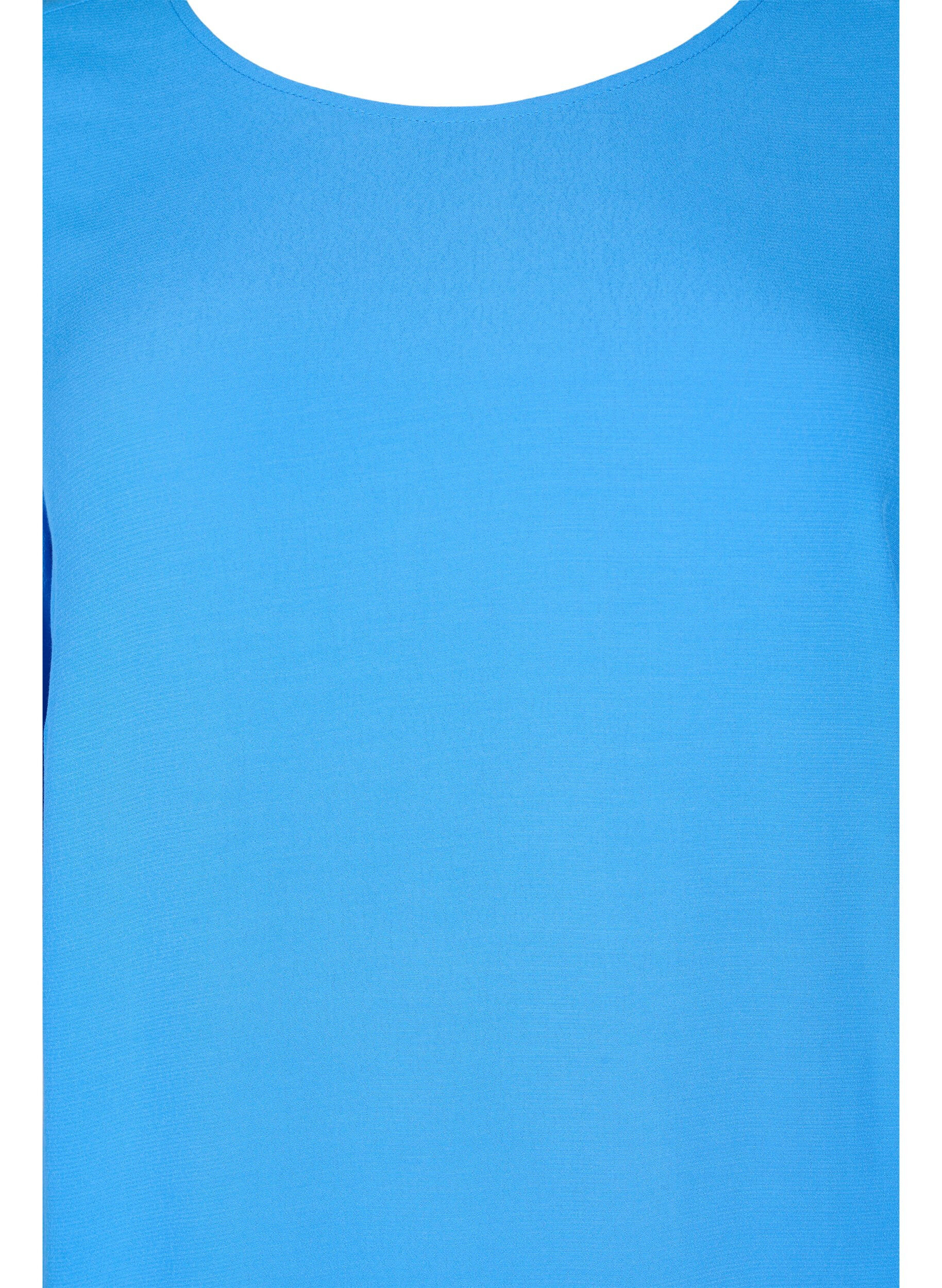 Zizzi Robe en viscose avec d&eacute;tail au dos, Regatta, Packshot image number 2