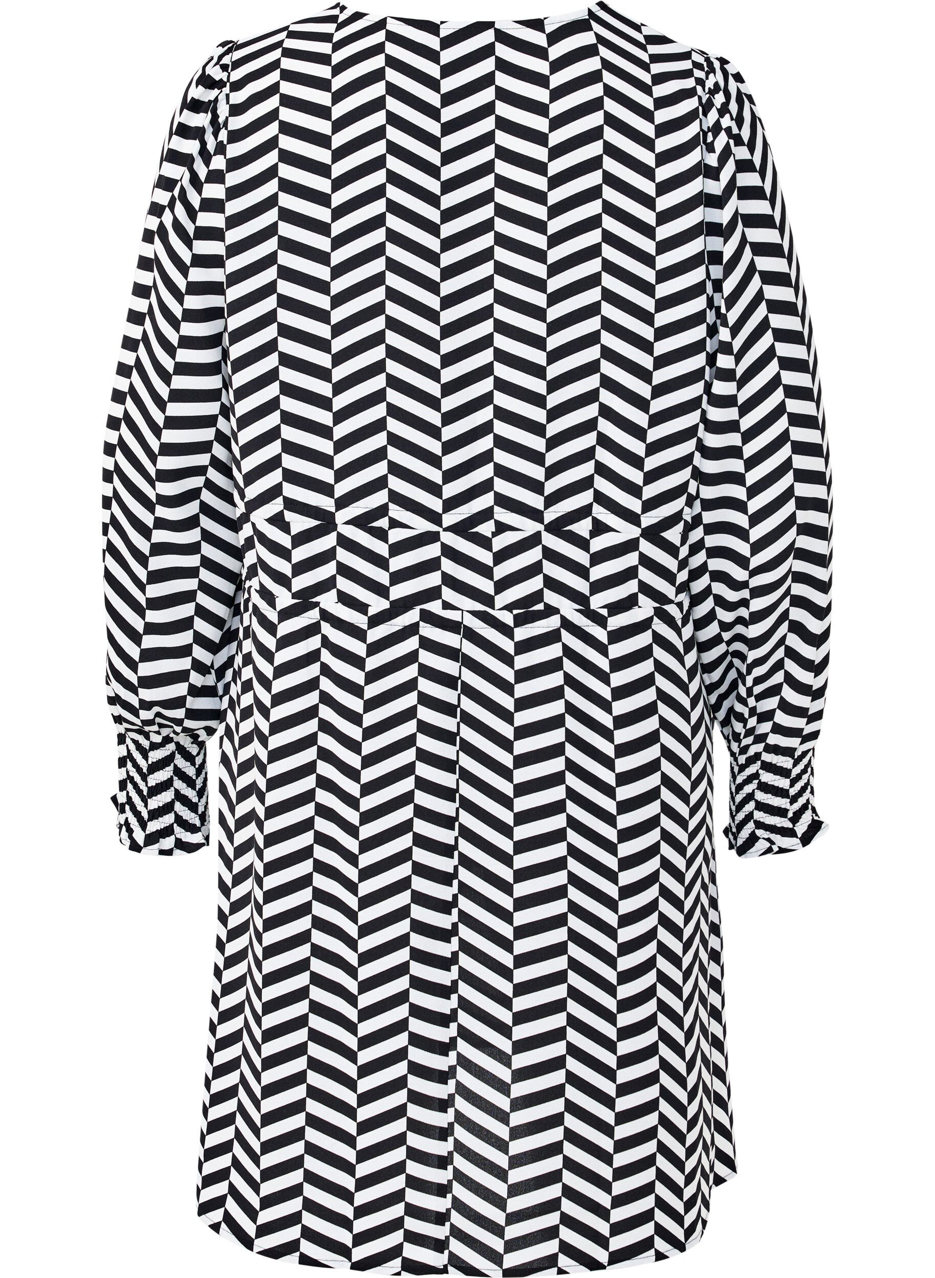 Zizzi Robe avec ceintures &agrave; nouer &agrave; la taille, Noir, Packshot image number 1