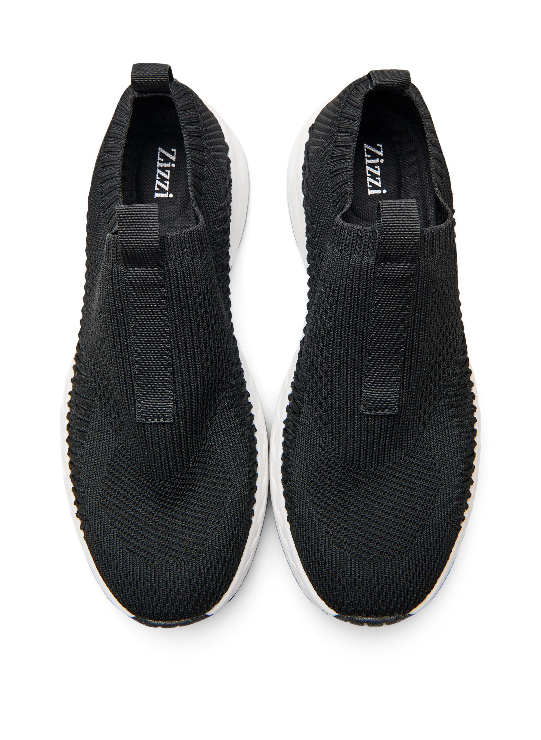 Zizzi Weit geschnittener Slip-On-Sneaker, Schwarz, Packshot image number 2