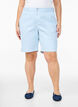 Bermuda-Shorts mit hohem Bund und Streifenmuster, Blau, Model image number 3