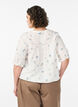 Blouse imprim&eacute;e &agrave; manches 1/2, Vanille, Model image number 2