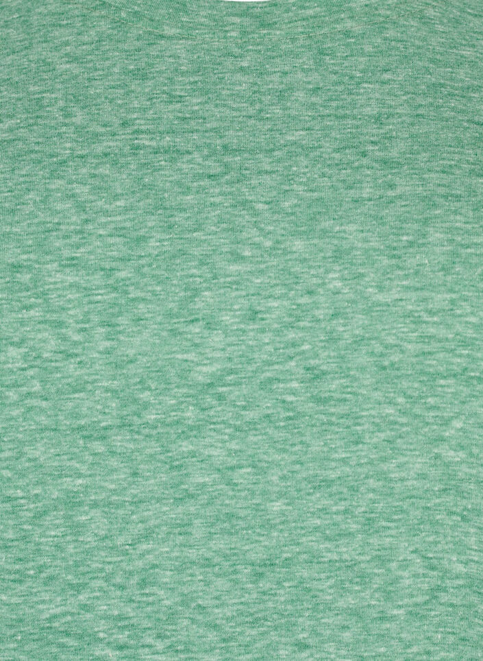 T-shirt m&eacute;lang&eacute; avec manches courtes, Vert, Packshot image number 2
