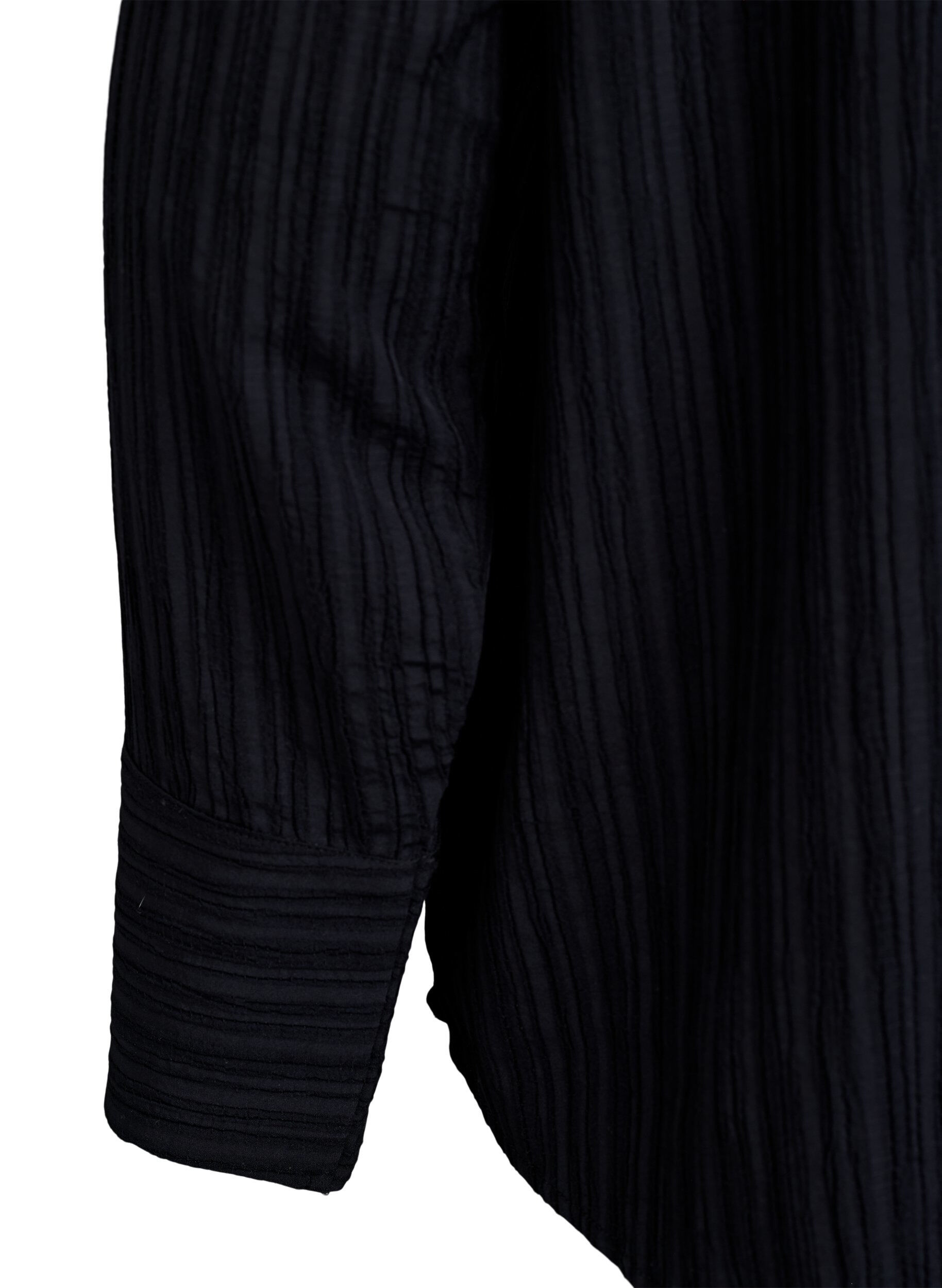 Zizzi FLASH - Chemise textur&eacute;e, Noir, Packshot image number 3