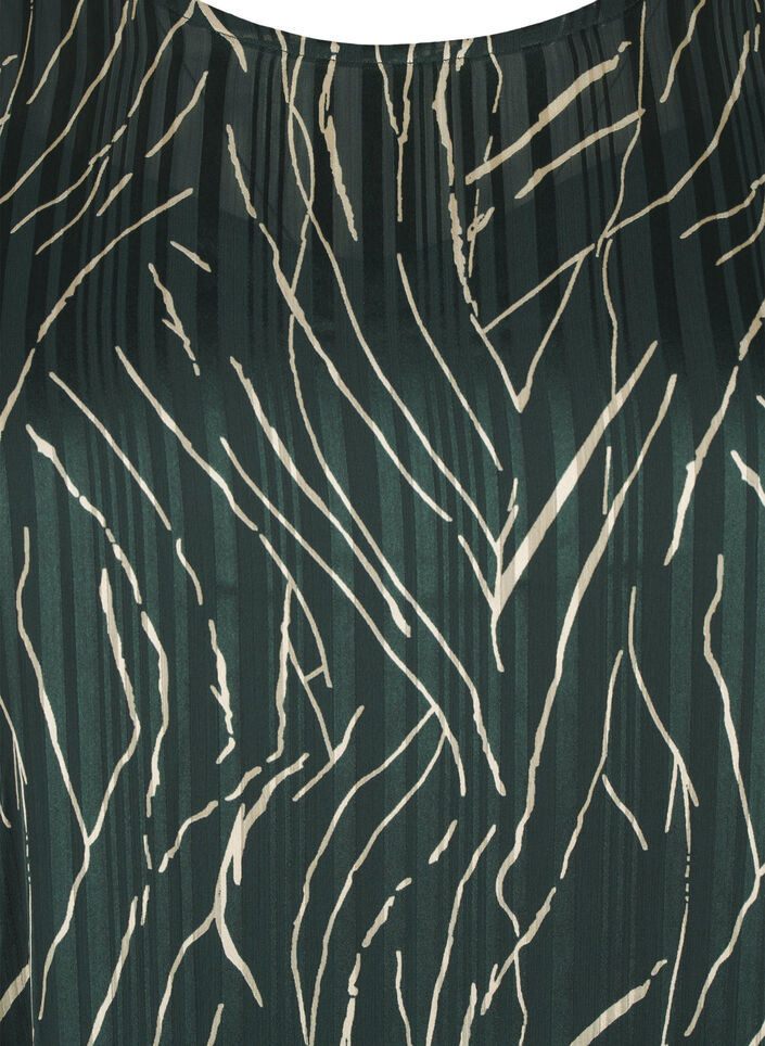 Robe courte imprimée à col rond, Scarab Safari AOP, Packshot image number 2