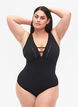 Maillot de bain avec bandeau, Black, Model image number 0
