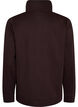 Sweat-shirt avec col montant et fermeture zipp&eacute;e, Marron, Packshot image number 1