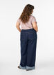 Straight-Fit-Jeans mit weitem Bein und Umschlag, Blau, Model image number 1