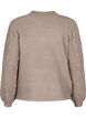 Pull en tricot avec motif et perles, Desert Taupe Mel., Packshot image number 1
