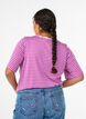T-Shirt mit TENCEL&trade; Lyocell und Streifen, Lila, Model image number 2