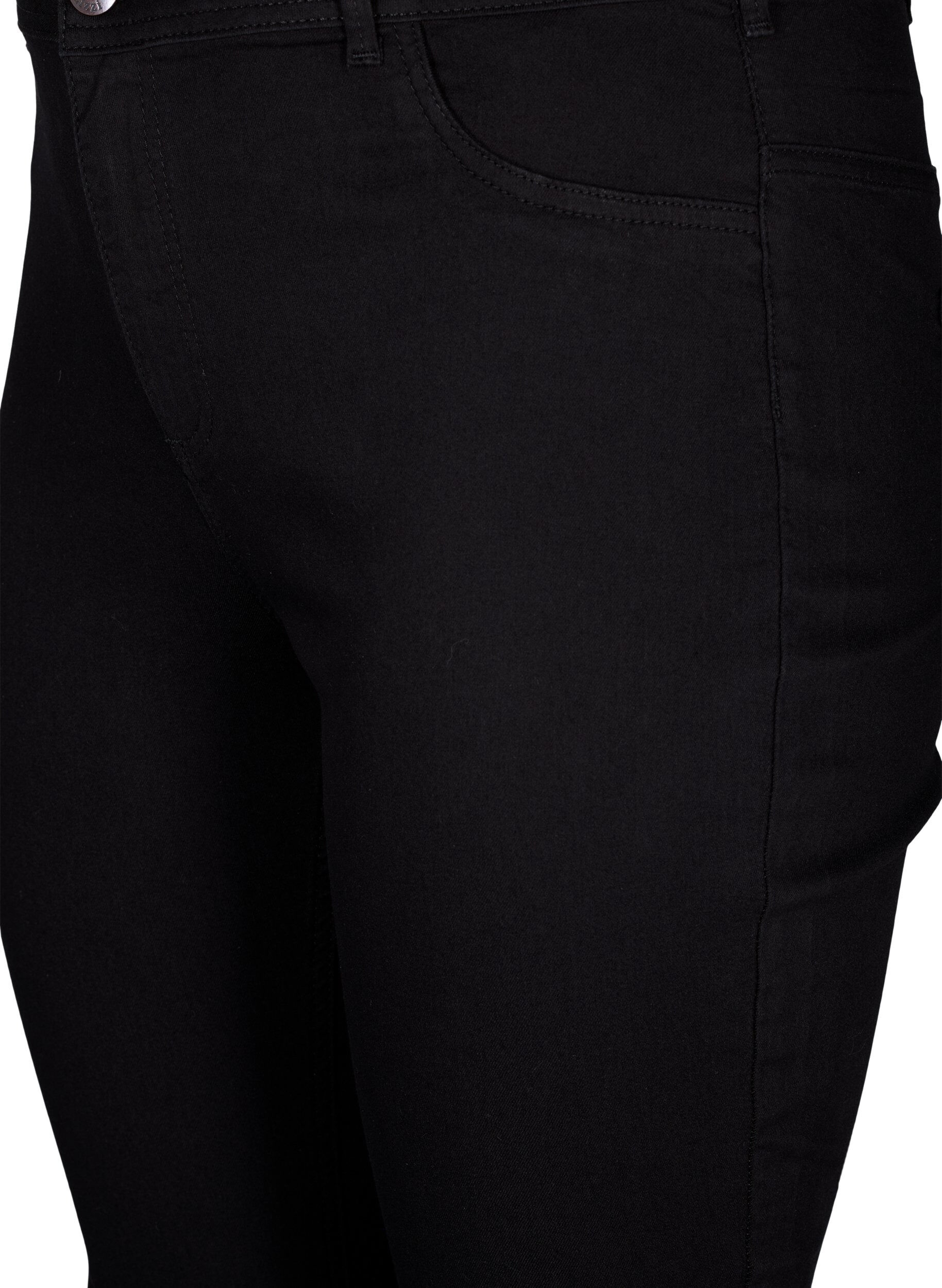 Zizzi Jean Amy super slim &agrave; taille haute, Noir, Packshot image number 2