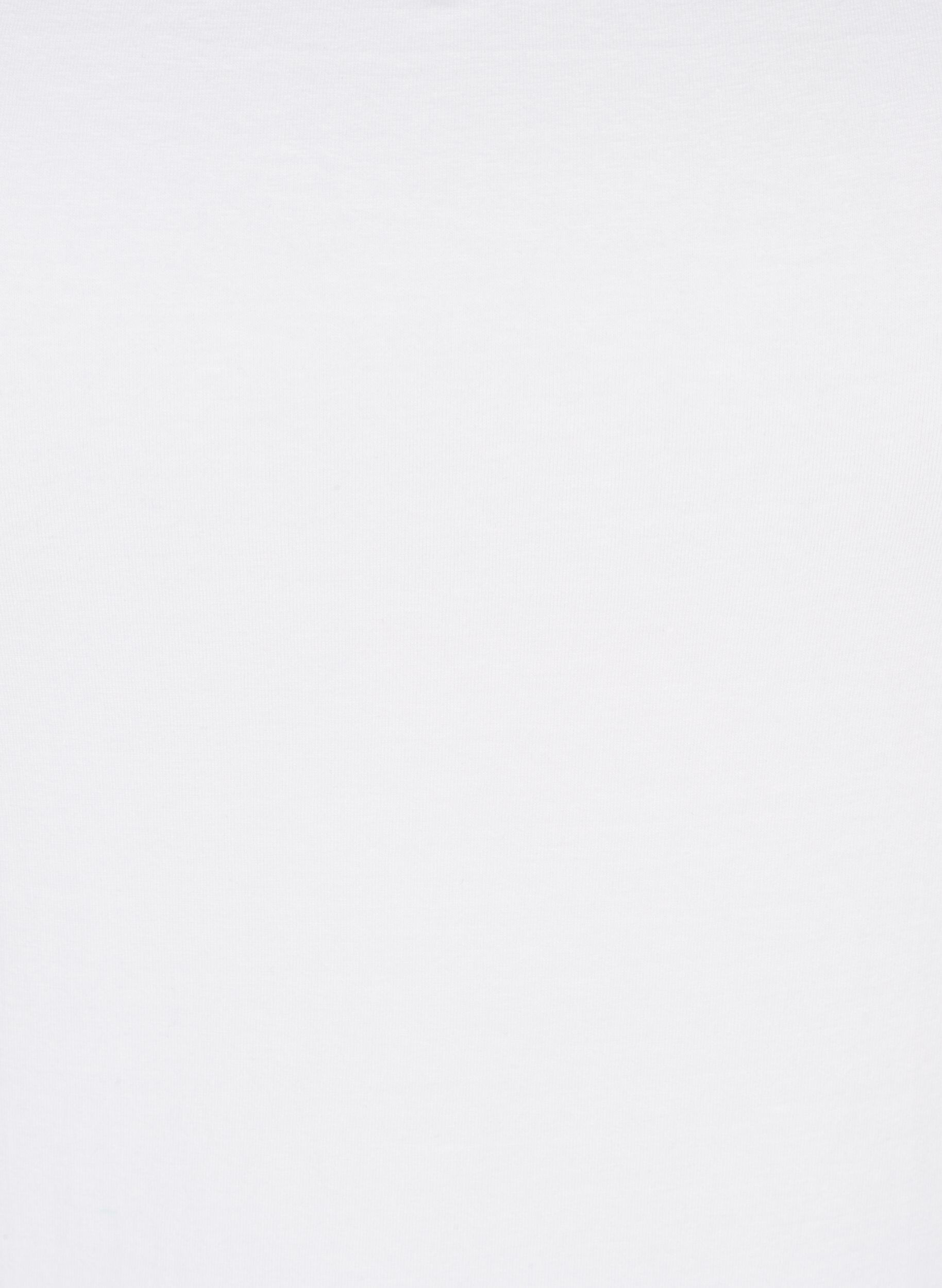 Zizzi Top basique , Bright White, Packshot image number 2