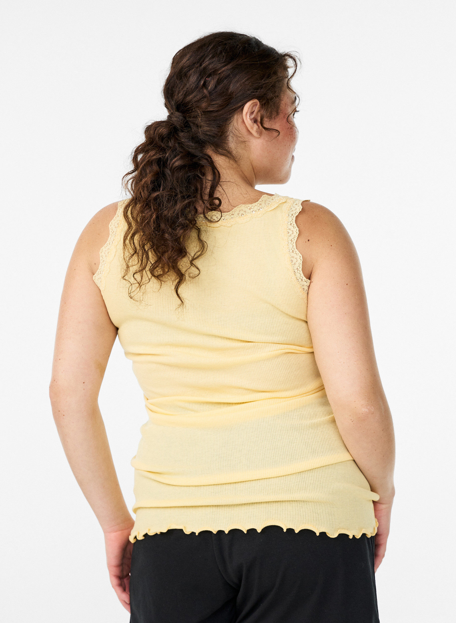 ZizziSpitzentop, Gelb, Model image number 2