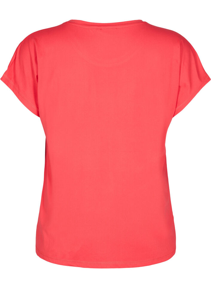 T-shirt de sport uni, Rouge, Packshot image number 1