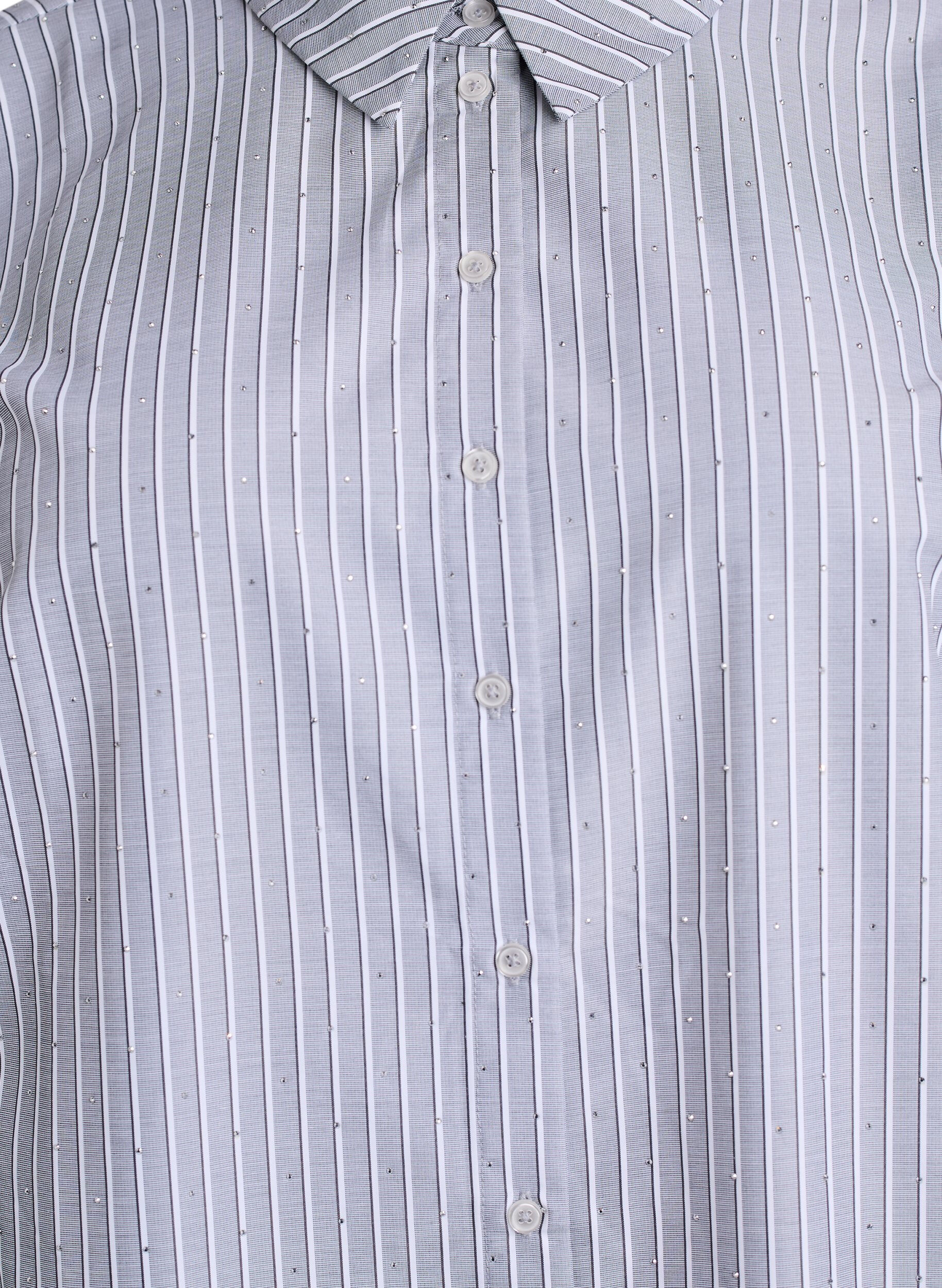 Zizzi Chemise ray&eacute;e avec des clous, Noir, Packshot image number 2