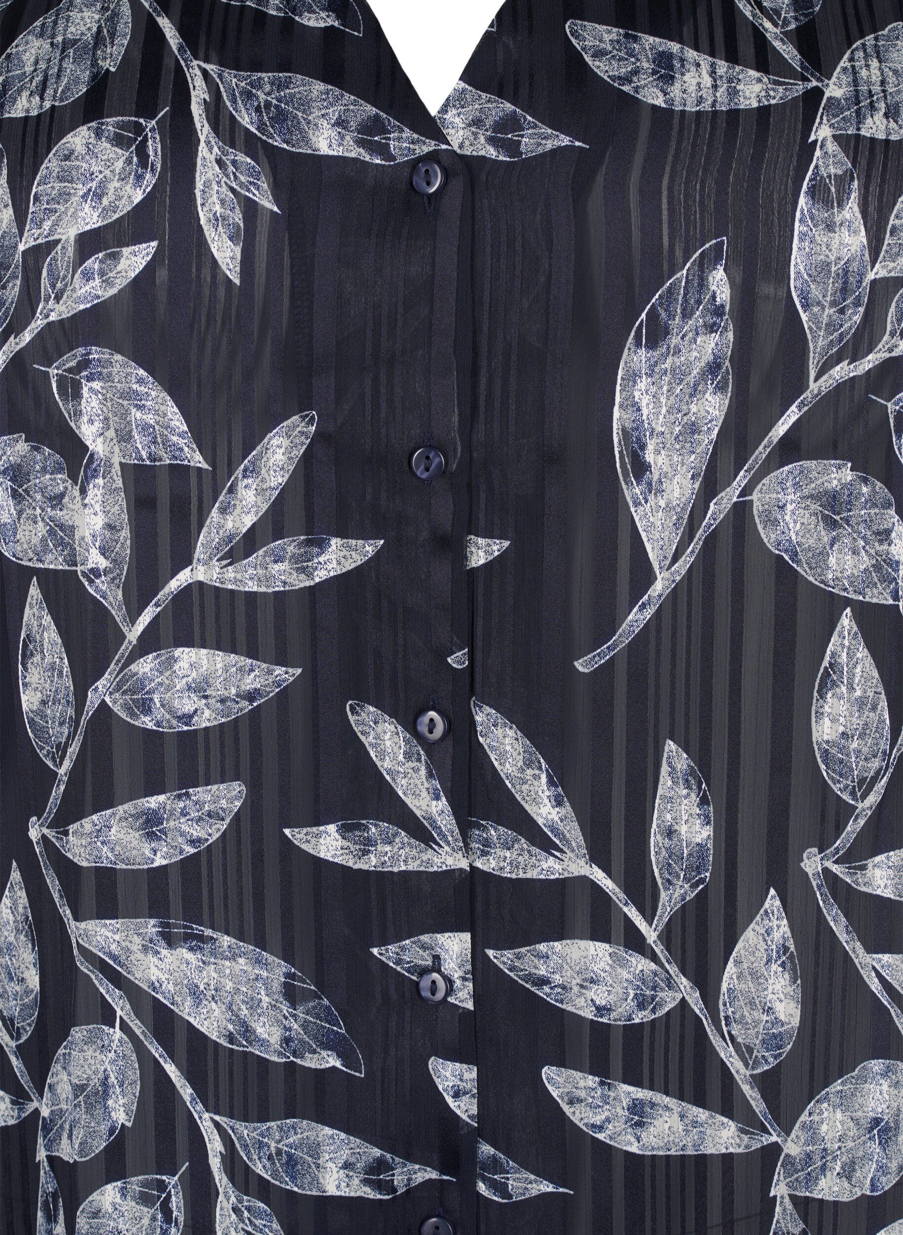 Zizzi Chemise &agrave; manches longues disposant de boutons, Bleu, Packshot image number 2