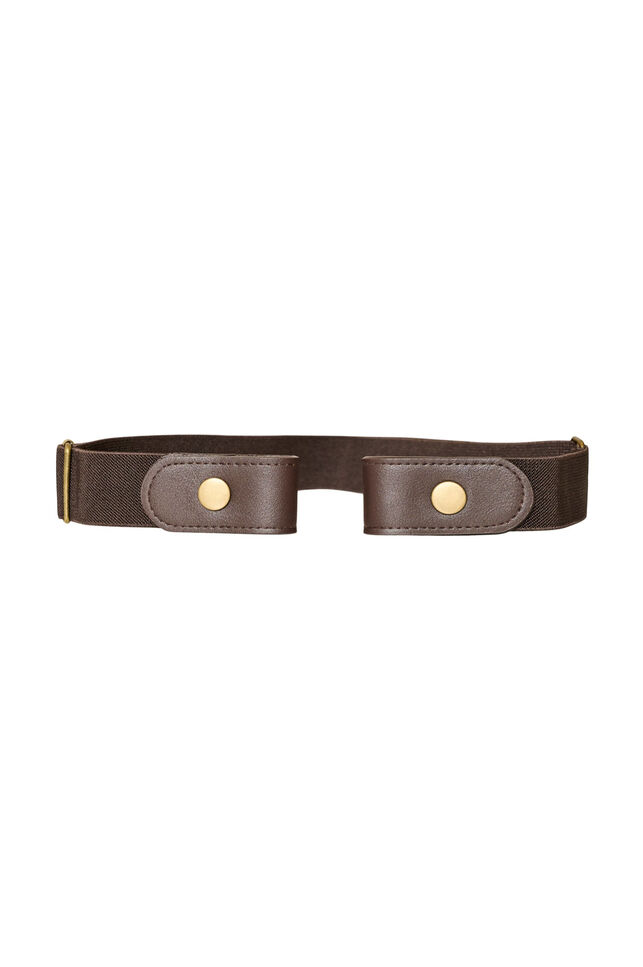 Stretch belt, Marron, Packshot image number 0