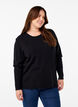 Strickpullover mit Rundhalsausschnitt, Schwarz, Model image number 0