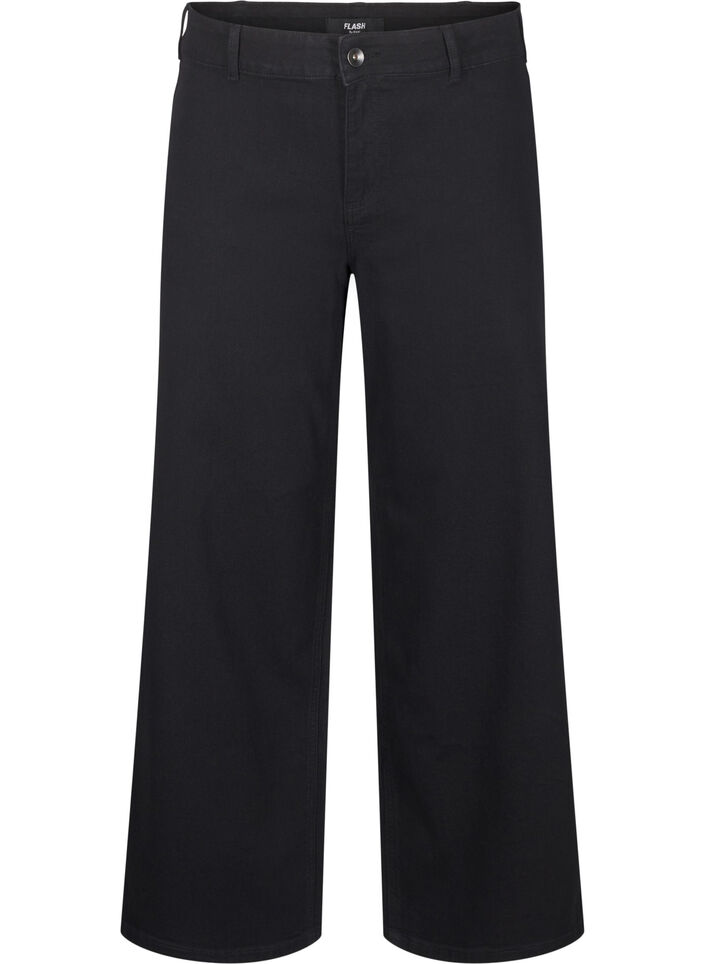 Jeans mit weiter Passform, Schwarz, Packshot image number 0