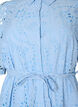 Robe chemise en broderie anglaise avec une ceinture &agrave; nouer, Bleu, Packshot image number 2