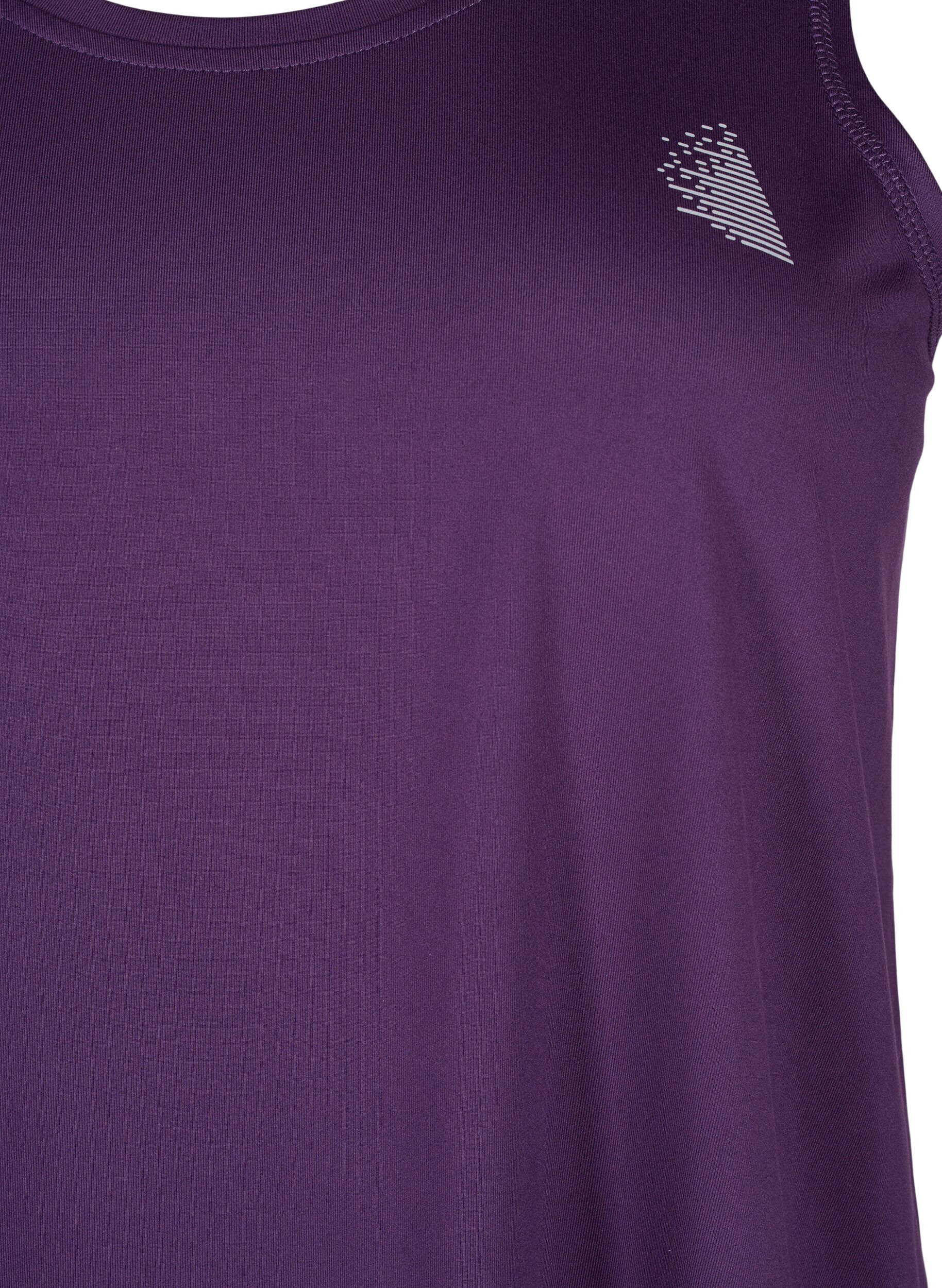 Zizzi Trainingsoberteil mit Rundhalsausschnitt, Purple Pennant, Packshot image number 2