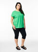 Kurz&auml;rmliges T-Shirt aus einer Baumwollmischung, Gr&uuml;n, Model image number 1