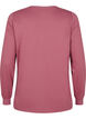 Sweatshirt avec ornements en dentelle, Rose Brown, Packshot image number 1