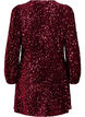Robe courte évasée à sequins, Rouge, Packshot image number 1