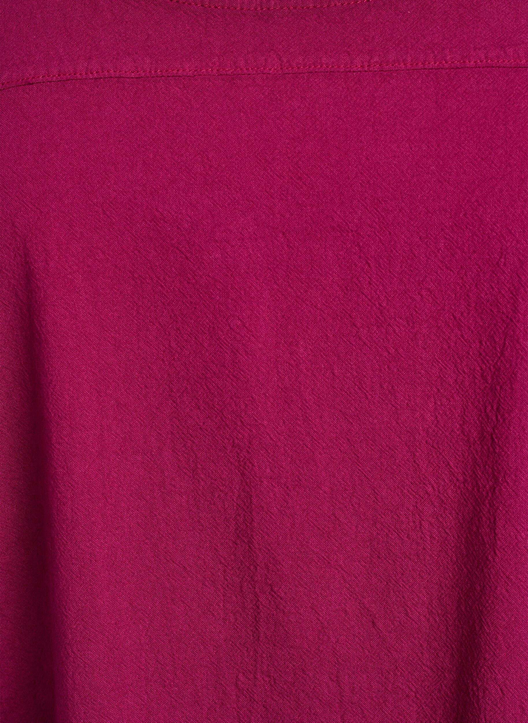 Zizzi Kurzarm Kleid aus Baumwolle, Rot, Packshot image number 2