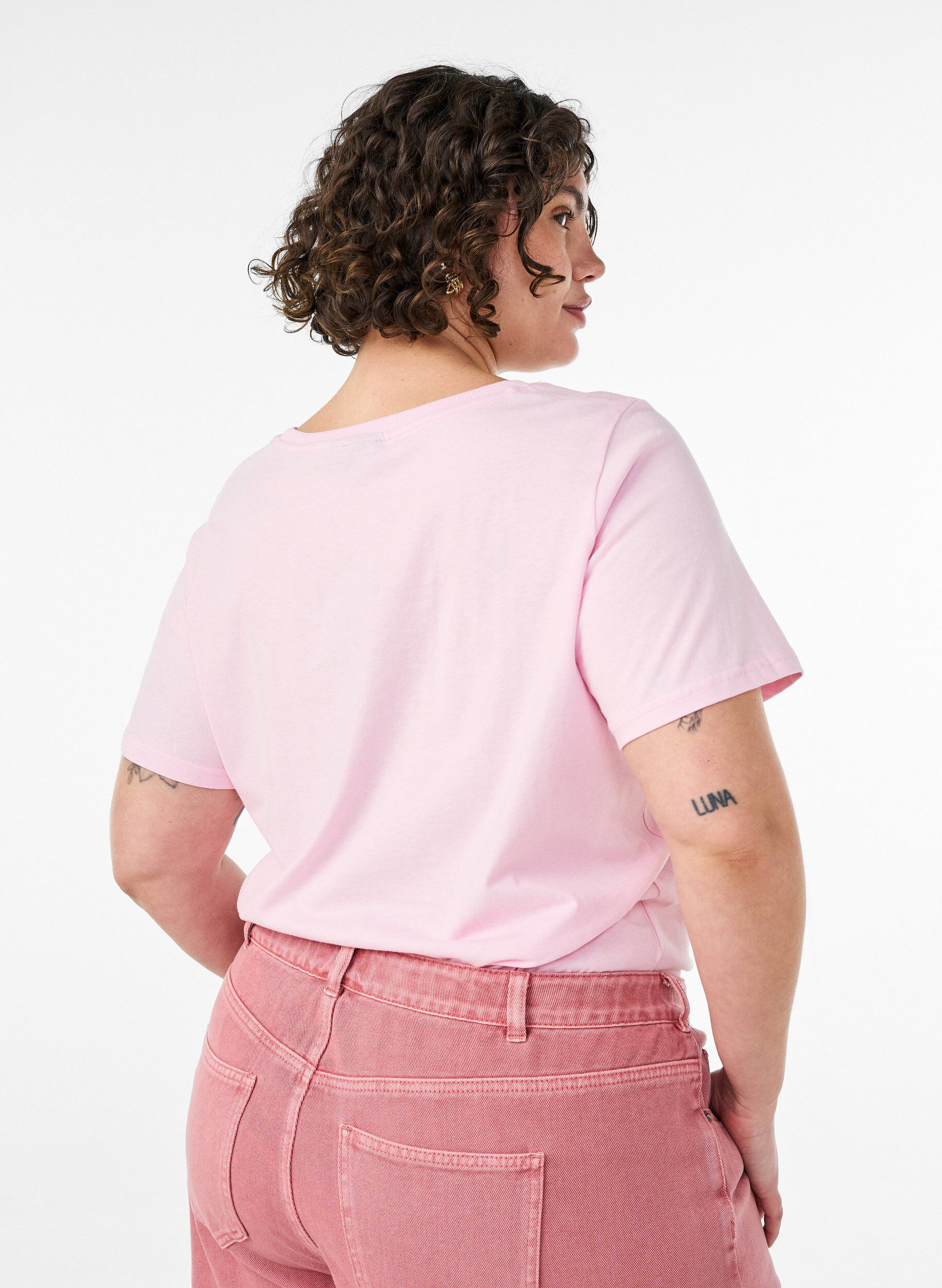 ZizziT-Shirt aus Baumwolle mit Frontprint, Rot, Model image number 2