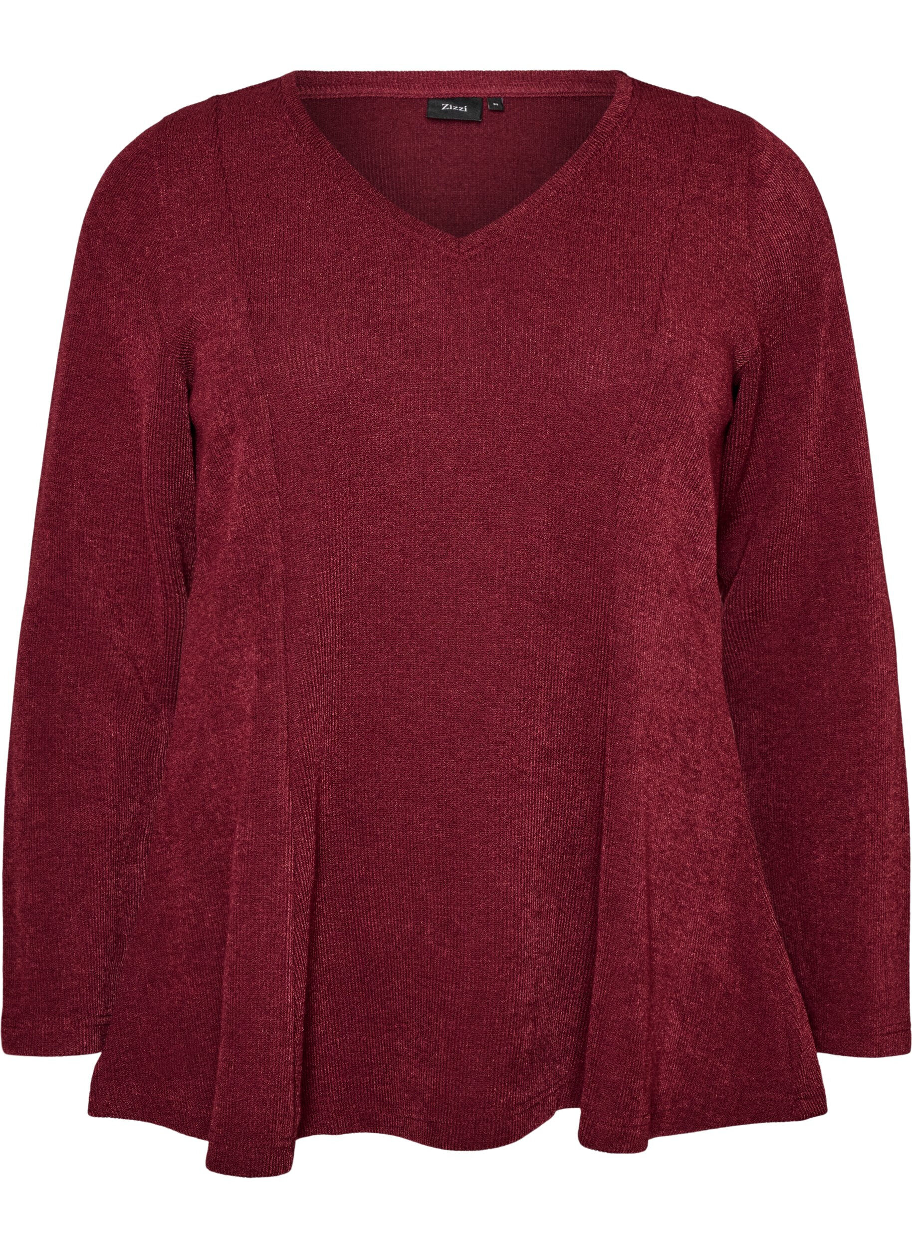 Blouse en jersey c&ocirc;tel&eacute; &agrave; coupe &eacute;vas&eacute;e