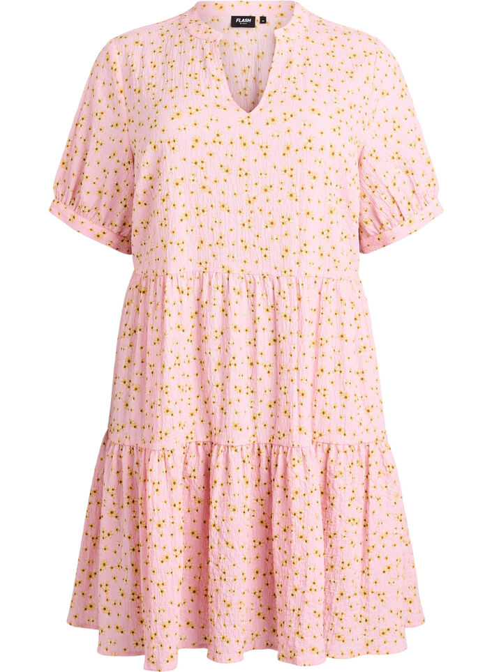 Kurzes A-Linien-Kleid, Rot, Packshot image number 0