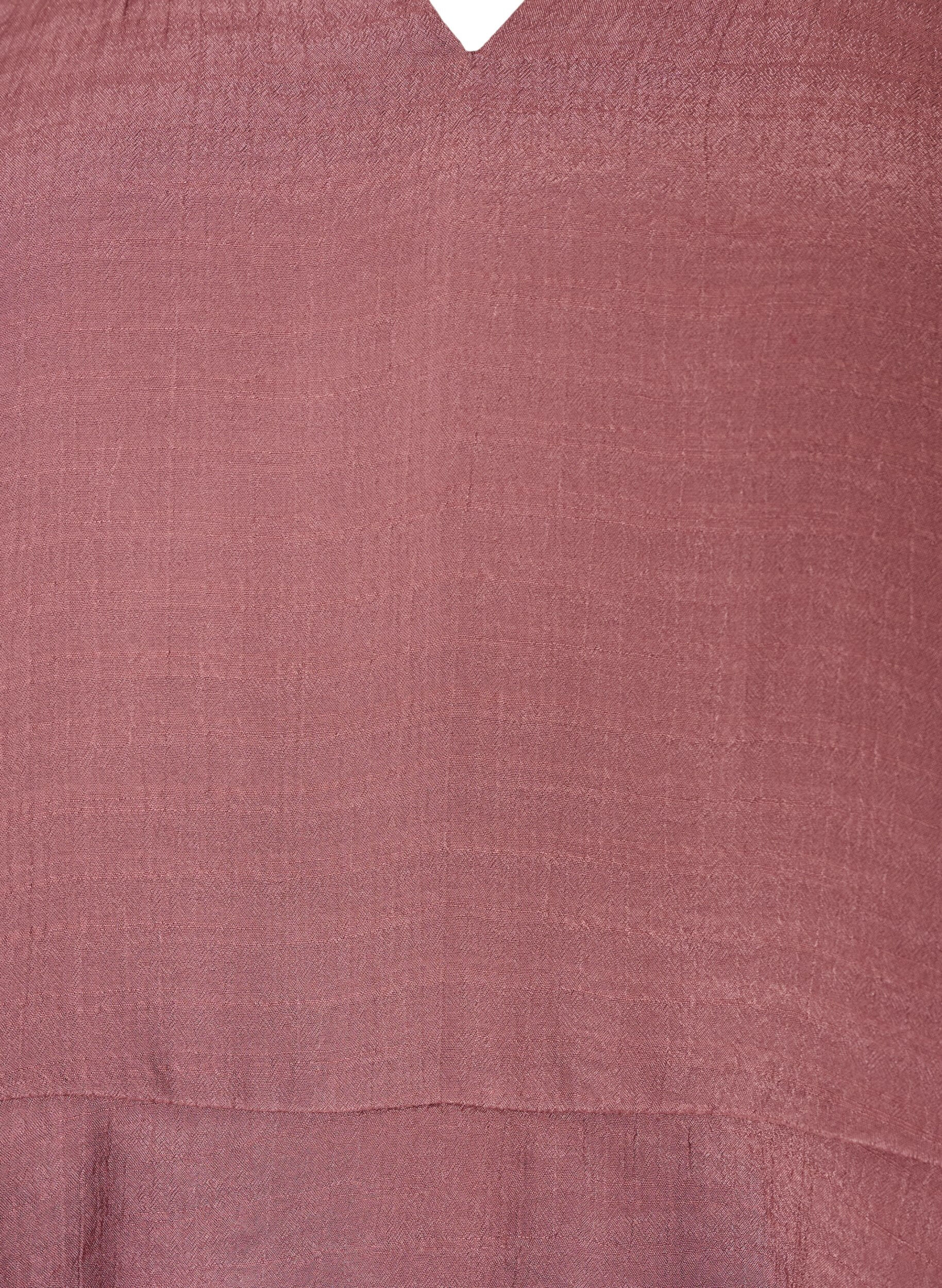 ZizziBlouse &agrave; manches 3/4 et volants, Rose, Packshot image number 2