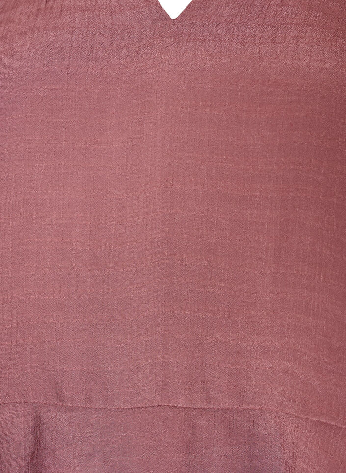 Blouse &agrave; manches 3/4 et volants, Rose, Packshot image number 2