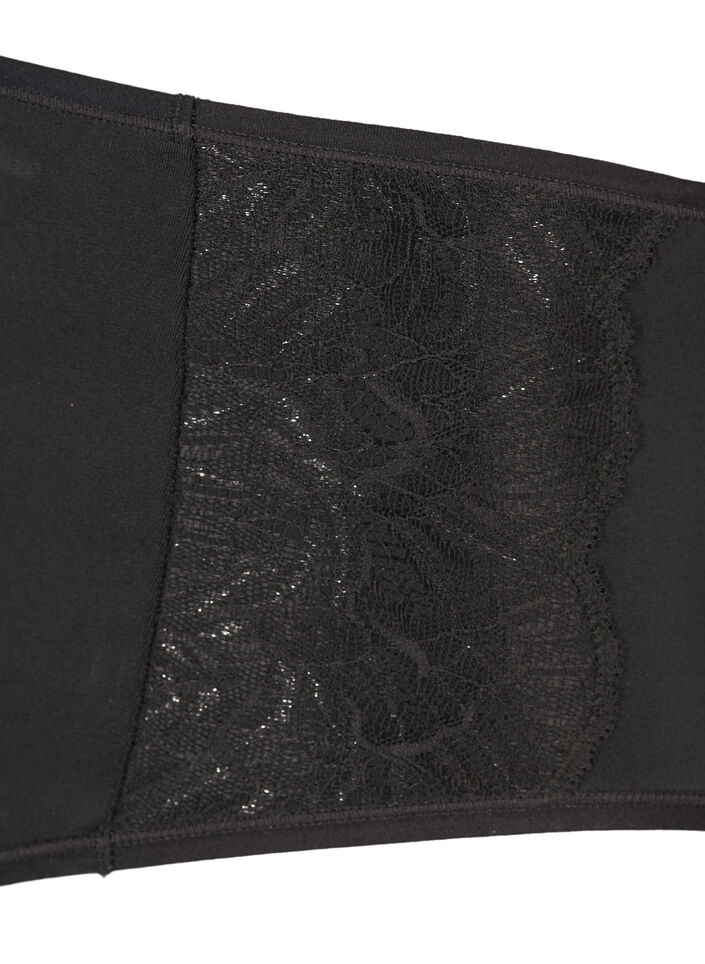 2-pack culottes avec taille normale, Noir, Packshot image number 2