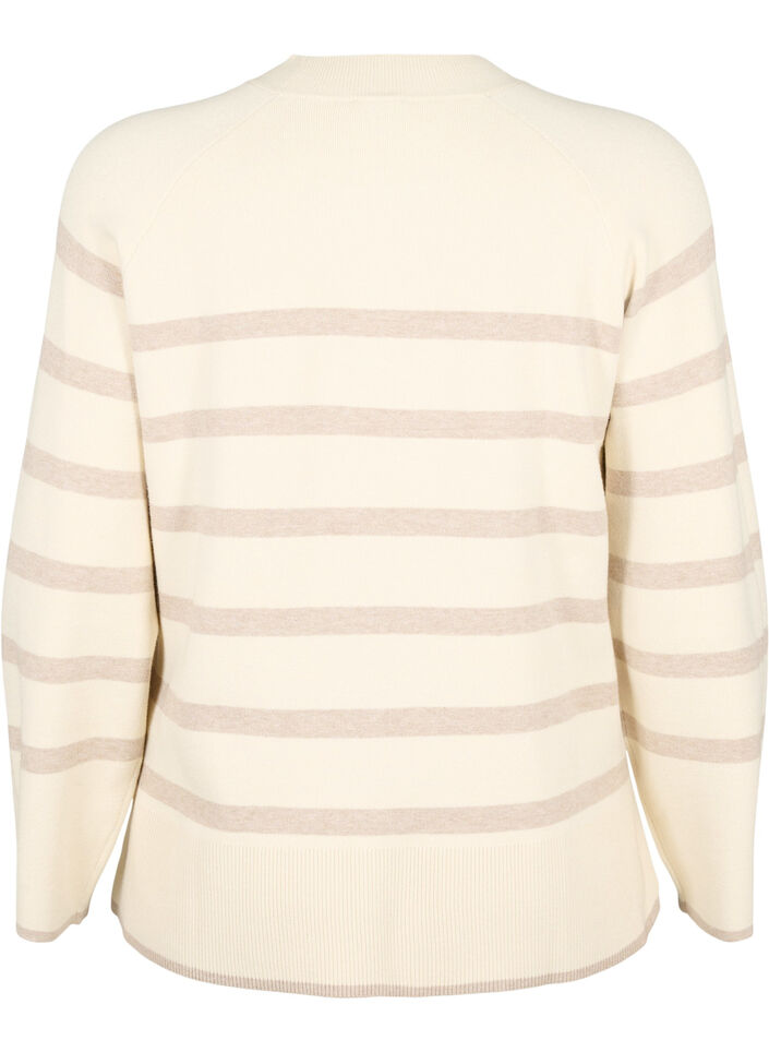 Pull en mélange de viscose avec fente sur le côté	, Birch W/Simply T., Packshot image number 1