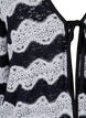 Cardigan tricoté avec motif de vagues, Black Stripe, Packshot image number 2