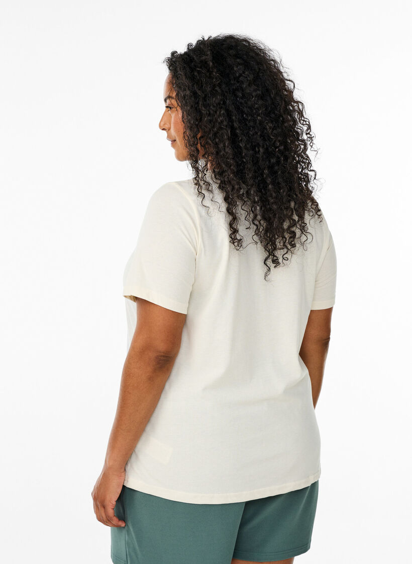 FLASH - T-shirt avec motif, Vanille, Model image number 2