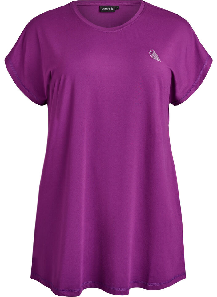 T-shirt long de sport, Violet, Packshot image number 0