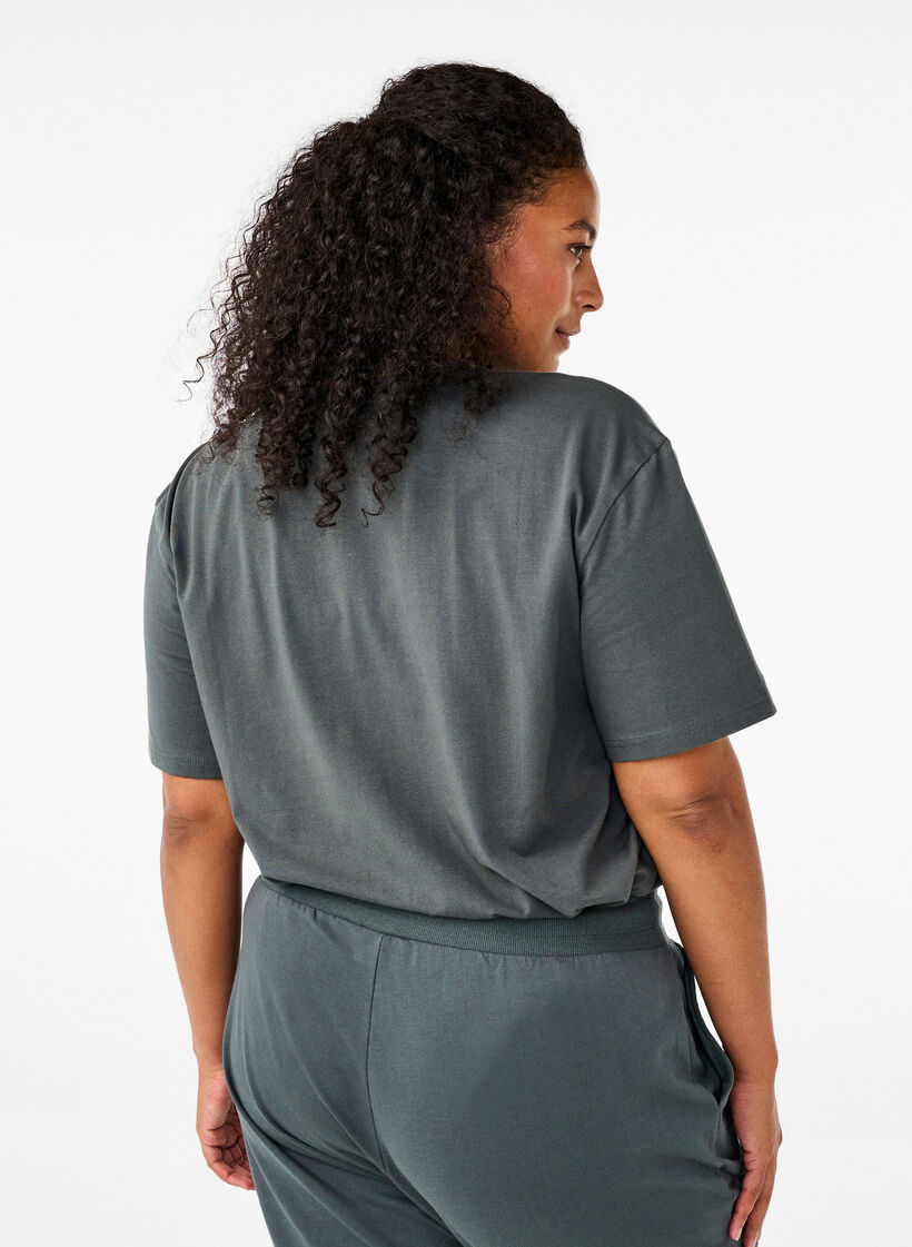 T-shirt sportif en coton biologique, , Model image number 2